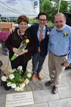Dr. Greiner with grateful patients