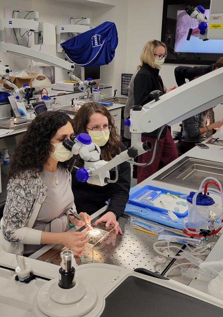 Dr. Jaclyn Haugsdal in wet lab