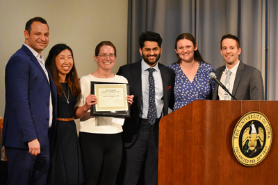 Dr. Jaclyn Haugsdal receives teaching award from residents