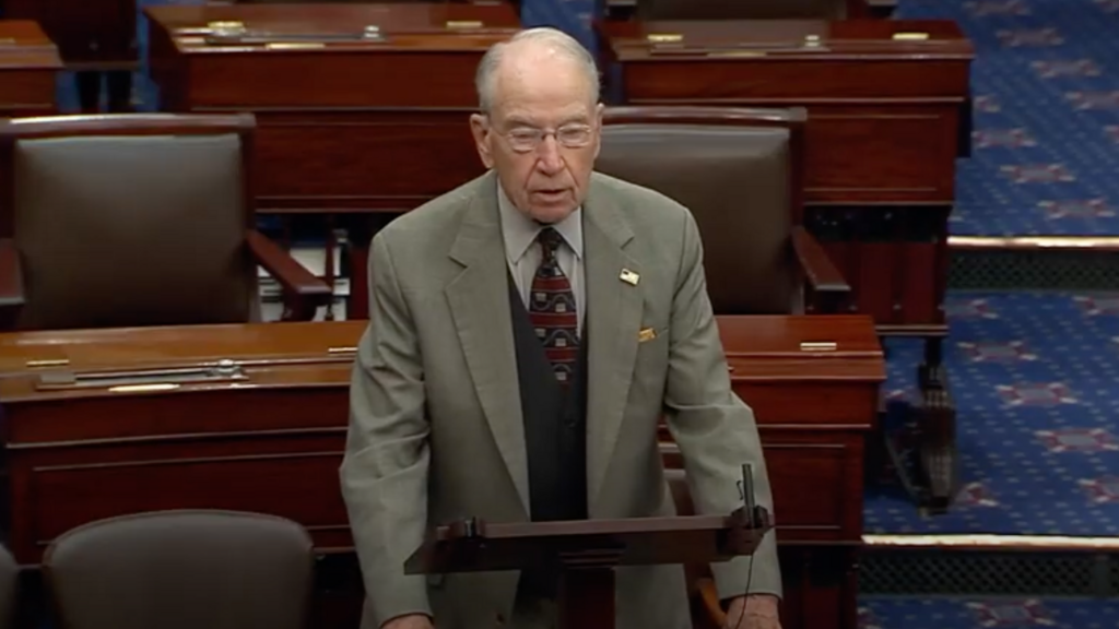 Grassley on Senate Floor Celebration the Centennial